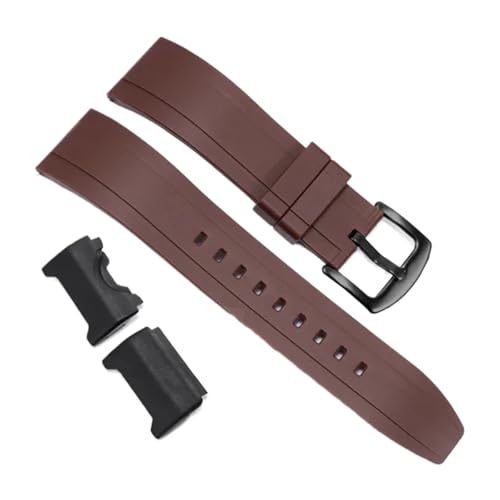 Weiches Gummiarmband Schwarz Rot Blau Armband Ersatzgürtel Kompatibel mit GWG-1000 Herrenarmband Geeignet for den täglichen Gebrauch(Brown A) von HECHENBAO