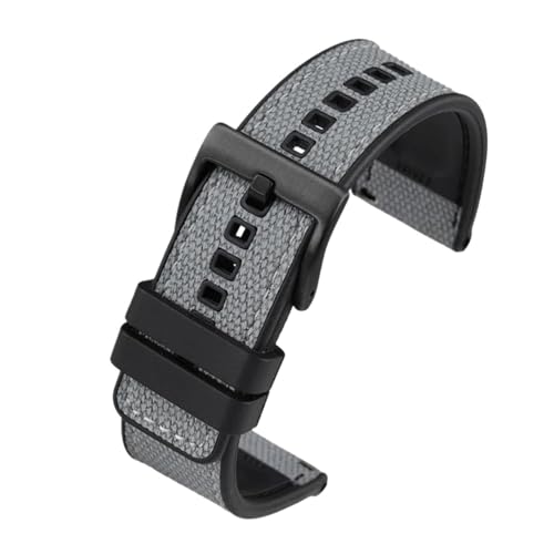 Kompatibel mit der M005-Serie M038.431A M005430A, Nylonarmband, Herren-Uhrenkette aus Silikon mit wasserdichter Unterseite(Smokey Mauve,22mm) von HECHENBAO