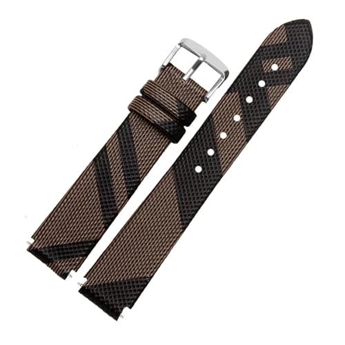 Lederarmband 15 mm 16 mm 18 mm Armband Kompatibel mit B6 B3 B5 Herren- und Damenarmband Geeignet for den täglichen Gebrauch(Brown A,15mm) von HECHENBAO