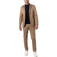 HECHTER PARIS Herren Anzug braun Baumwoll-Stretch von HECHTER PARIS