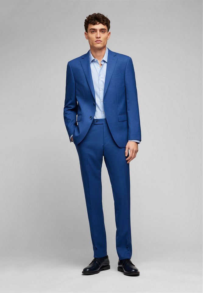HECHTER PARIS Anzug SUIT MODERN FIT (2-tlg) Aus mikrostrukturiertem, zweifarbigem Stoff von HECHTER PARIS