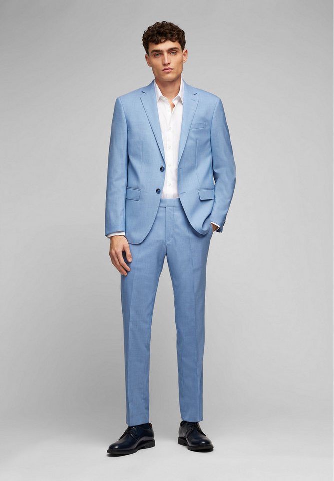 HECHTER PARIS Anzug SUIT MODERN FIT (2-tlg) Aus mikrostrukturiertem, zweifarbigem Stoff von HECHTER PARIS