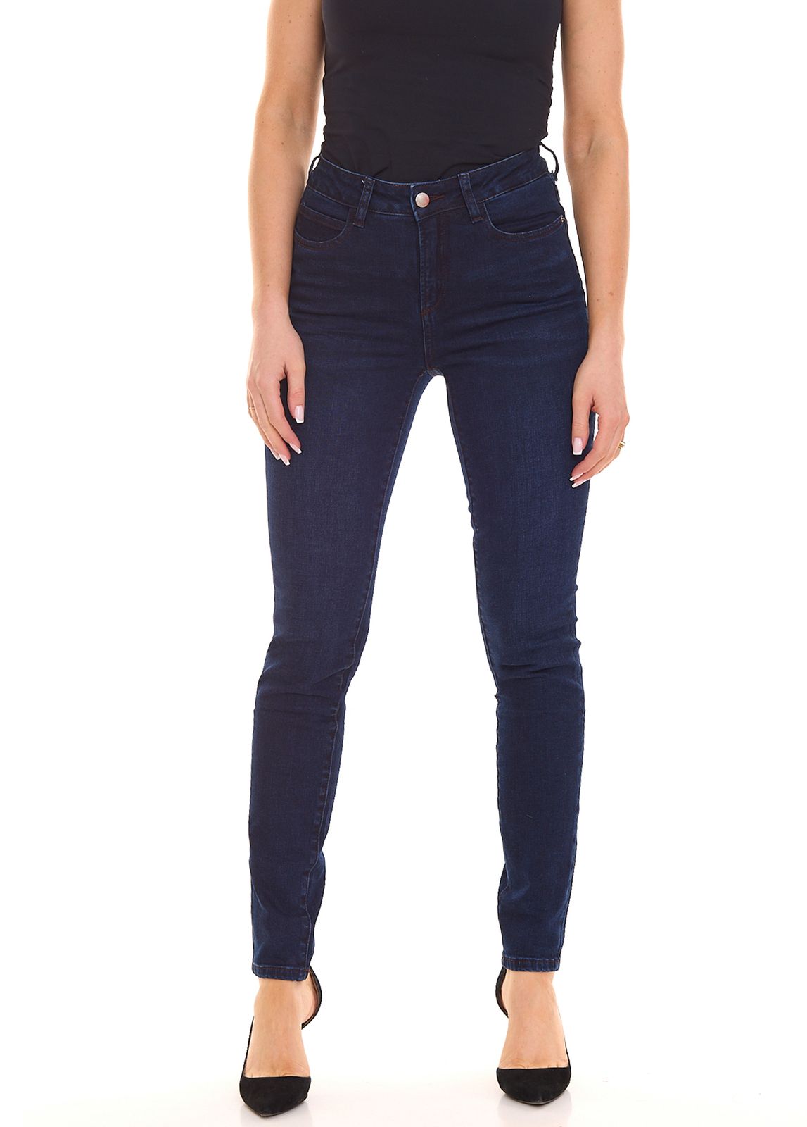 HECHTER PARIS Damen Skinny-Jeans Denim-Hose im 5-Pocket-Style 96284320 Blau von HECHTER PARIS
