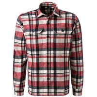 HECHTER PARIS Herren Overshirt rot Wolle kariert von HECHTER PARIS