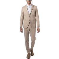 HECHTER PARIS Herren Anzug beige Schurwoll-Stretch von HECHTER PARIS