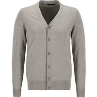 HECHTER PARIS Herren Cardigan grau Baumwolle unifarben von HECHTER PARIS