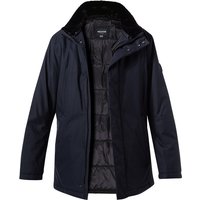 HECHTER PARIS Herren Funktionsjacke blau Mikrofaser unifarben von HECHTER PARIS