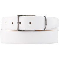 HECHTER PARIS Herren Gürtel weiß Glattleder von HECHTER PARIS