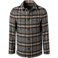 HECHTER PARIS Herren Overshirt grau Flanell von HECHTER PARIS