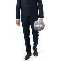 HECHTER PARIS Herren Hose blau Schurwoll-Stretch von HECHTER PARIS