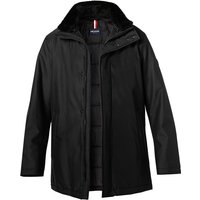 HECHTER PARIS Herren Jacke schwarz Mikrofaser unifarben von HECHTER PARIS