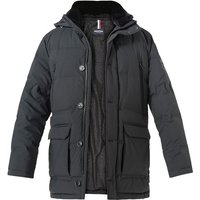 HECHTER PARIS Herren Daunenparka Schwarz Mikrofaser unifarben von HECHTER PARIS