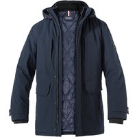 HECHTER PARIS Herren Funktionsparka blau Mikrofaser unifarben von HECHTER PARIS