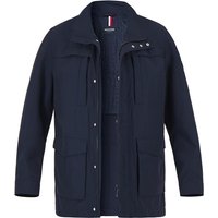 HECHTER PARIS Herren Jacke blau Mikrofaser unifarben von HECHTER PARIS
