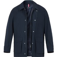 HECHTER PARIS Herren Jacke blau Mikrofaser unifarben von HECHTER PARIS