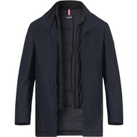 HECHTER PARIS Herren Funktionsjacke blau Mikrofaser unifarben von HECHTER PARIS