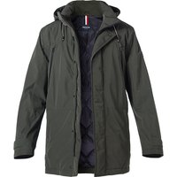 HECHTER PARIS Herren Parka grün Mikrofaser unifarben von HECHTER PARIS