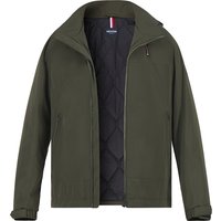 HECHTER PARIS Herren Jacke grün Mikrofaser unifarben von HECHTER PARIS