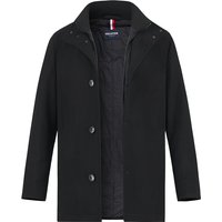HECHTER PARIS Herren Jacke schwarz Wolle unifarben von HECHTER PARIS