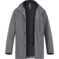 HECHTER PARIS Herren Jacke grau Wolle unifarben von HECHTER PARIS