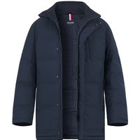 HECHTER PARIS Herren Daunenparka blau Mikrofaser unifarben von HECHTER PARIS