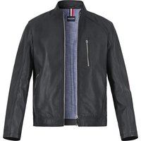 HECHTER PARIS Herren Lederjacke Schwarz Lammnappa unifarben von HECHTER PARIS