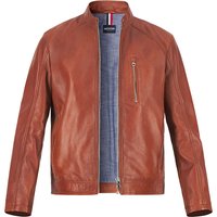 HECHTER PARIS Herren Lederjacke cognac Lammnappa unifarben von HECHTER PARIS