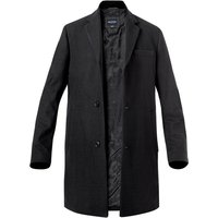 HECHTER PARIS Herren Mantel grau Wolle unifarben von HECHTER PARIS