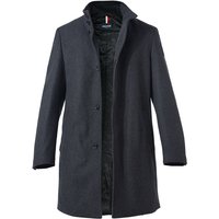 HECHTER PARIS Herren Mantel Grau Wolle unifarben von HECHTER PARIS