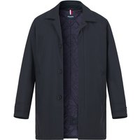 HECHTER PARIS Herren Mantel blau Mikrofaser unifarben von HECHTER PARIS