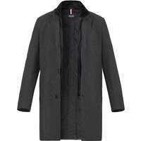 HECHTER PARIS Herren Mantel grau Wolle unifarben von HECHTER PARIS