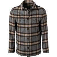 HECHTER PARIS Herren Overshirt grau Flanell kariert von HECHTER PARIS