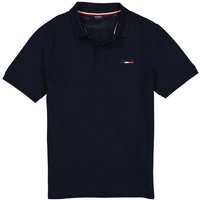 HECHTER PARIS Herren Polo-Shirt blau Baumwoll-Piqué von HECHTER PARIS