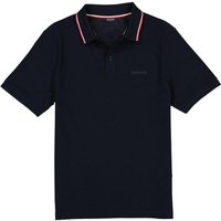 HECHTER PARIS Herren Polo-Shirt blau Baumwoll-Piqué von HECHTER PARIS