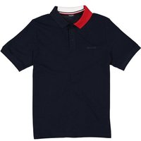 HECHTER PARIS Herren Polo-Shirt blau Baumwoll-Piqué von HECHTER PARIS