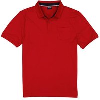 HECHTER PARIS Herren Polo-Shirt rot Baumwoll-Jersey von HECHTER PARIS