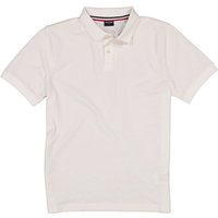 HECHTER PARIS Herren Polo-Shirt weiß Baumwoll-Piqué von HECHTER PARIS