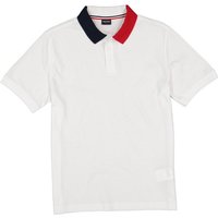 HECHTER PARIS Herren Polo-Shirt weiß Baumwoll-Piqué von HECHTER PARIS