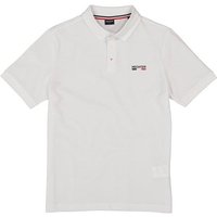 HECHTER PARIS Herren Polo-Shirt weiß Baumwoll-Piqué von HECHTER PARIS