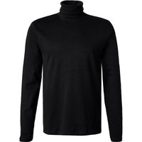 HECHTER PARIS Herren Rollkragenshirt Schwarz Baumwolle unifarben von HECHTER PARIS