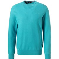 HECHTER PARIS Herren Pullover blau Baumwolle unifarben von HECHTER PARIS