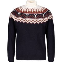 HECHTER PARIS Herren Rollkragenpullover blau Schurwolle Norweger von HECHTER PARIS