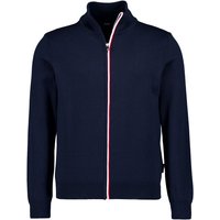 HECHTER PARIS Herren Cardigan blau Baumwolle unifarben von HECHTER PARIS