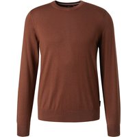HECHTER PARIS Herren Pullover braun unifarben von HECHTER PARIS