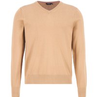 HECHTER PARIS Herren Pullover braun unifarben von HECHTER PARIS