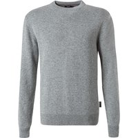 HECHTER PARIS Herren Pullover grau unifarben von HECHTER PARIS