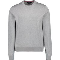 HECHTER PARIS Herren Pullover grau Baumwolle unifarben von HECHTER PARIS