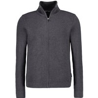 HECHTER PARIS Herren Cardigan grau unifarben von HECHTER PARIS