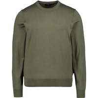 HECHTER PARIS Herren Pullover grün Baumwolle unifarben von HECHTER PARIS