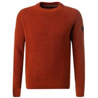 HECHTER PARIS Herren Pullover orange Baumwolle unifarben von HECHTER PARIS